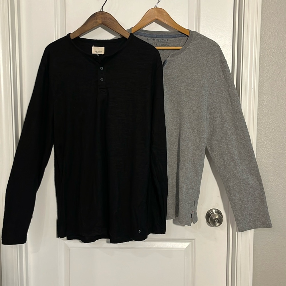 Men’s JACHs & Civil Society Light Sweater/Shirts BOTH Sz. Lg